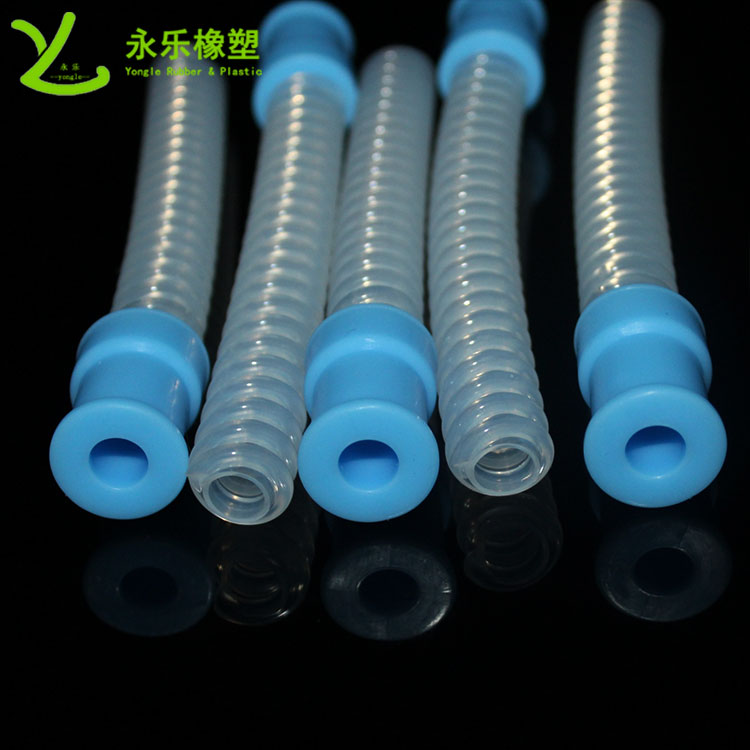 呼吸機(jī)硅膠波紋管，醫(yī)用硅膠波紋管，無氣味硅膠波紋管