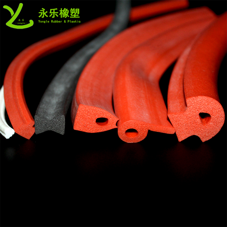 擠出發(fā)泡密封條，定制硅膠發(fā)泡密封條，耐高溫發(fā)泡硅膠密封條