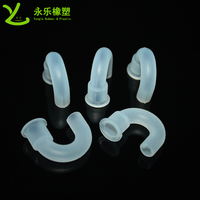 醫(yī)用硅膠彎管，模壓硅膠彎管，血氧儀硅膠彎管