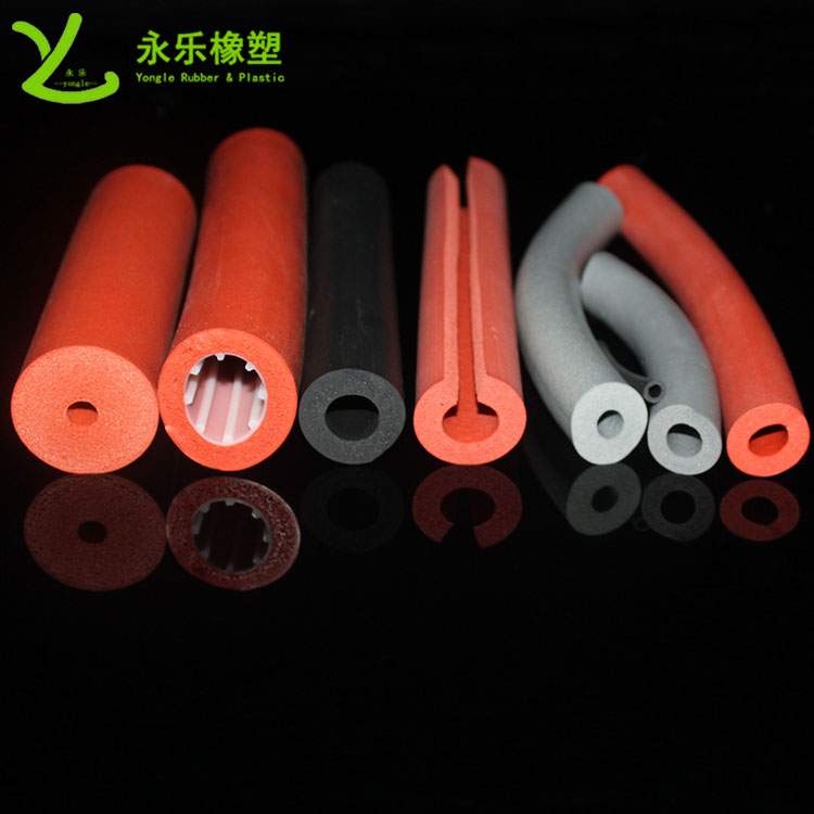 發(fā)泡硅膠管，擠出發(fā)泡硅膠管，耐高溫發(fā)泡硅膠管