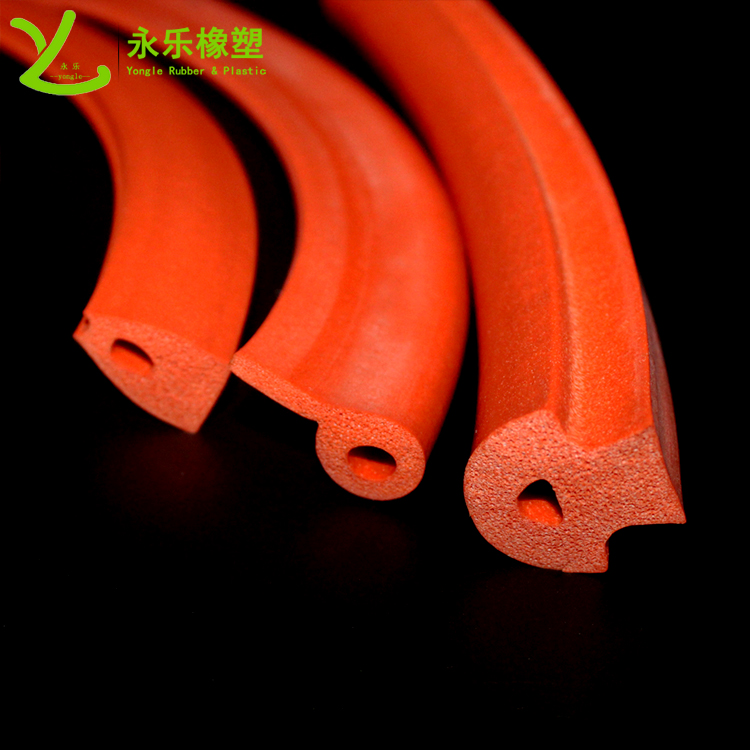 擠出發(fā)泡密封條，定制硅膠發(fā)泡密封條，耐高溫發(fā)泡硅膠密封條