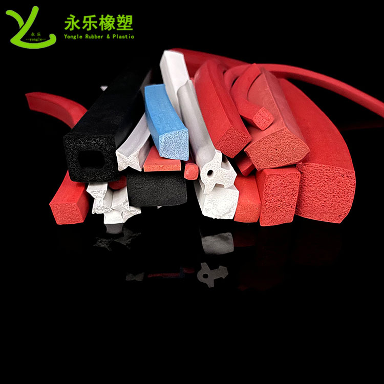 擠出發(fā)泡硅膠條，防水發(fā)泡硅膠條，耐高溫發(fā)泡硅膠條