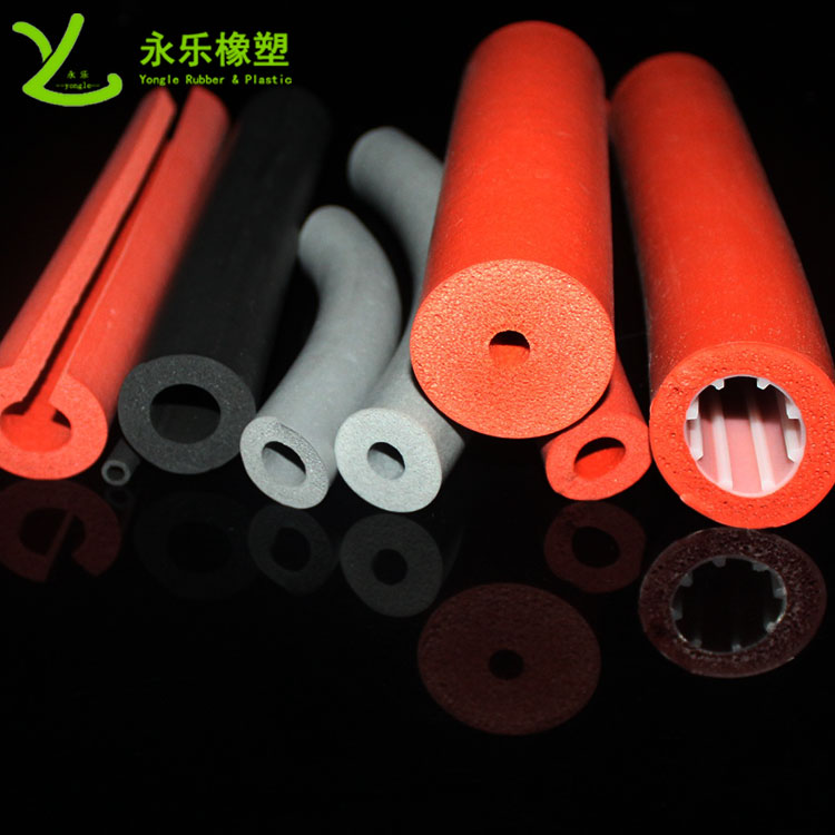 硅膠發(fā)泡管，耐高溫發(fā)泡硅膠管，保溫發(fā)泡硅膠管