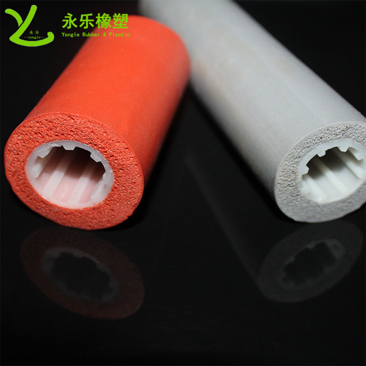 復合發(fā)泡硅膠管，耐高溫發(fā)泡硅膠管，保溫發(fā)泡硅膠管