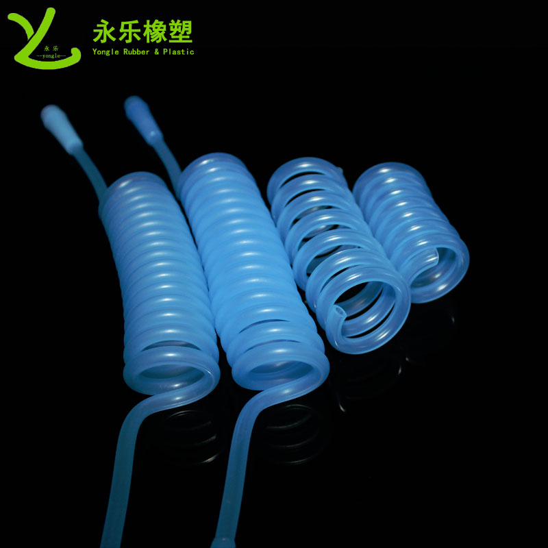 伸縮型彈簧硅膠管,醫(yī)療硅膠彈簧導(dǎo)流管,醫(yī)用彈簧式硅膠管