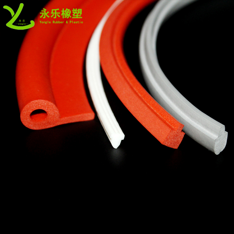 擠出發(fā)泡密封條，定制硅膠發(fā)泡密封條，耐高溫發(fā)泡硅膠密封條