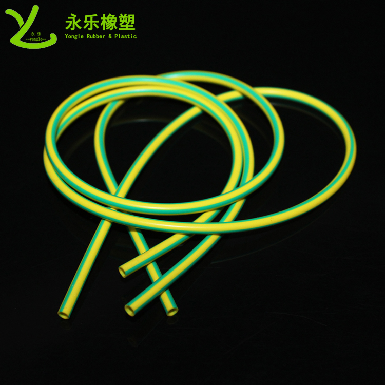 阻燃硅膠管，雙色阻燃硅膠管，黃綠絕緣硅膠管
