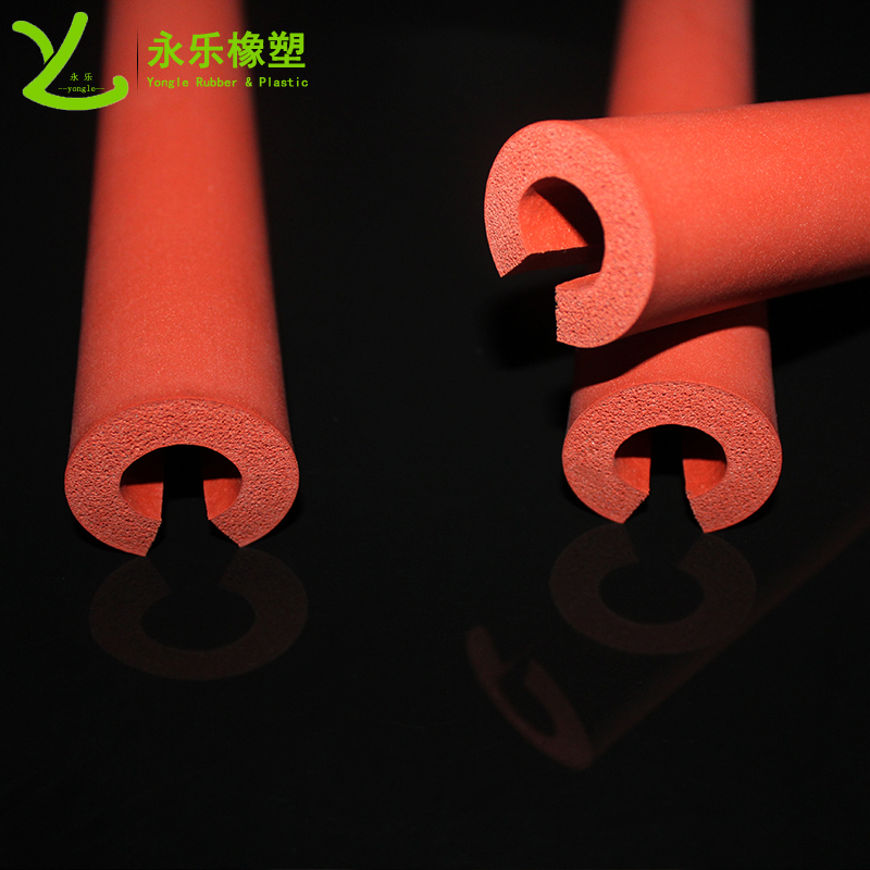開口發(fā)泡硅膠管，耐高溫發(fā)泡硅膠管，保溫發(fā)泡硅膠管，隔熱發(fā)泡硅膠管