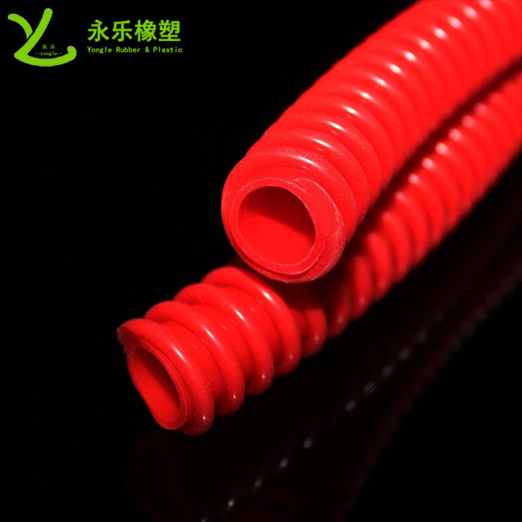 擠出醫(yī)用硅膠波紋管，紅色硅膠波紋管，耐高溫硅膠波紋管