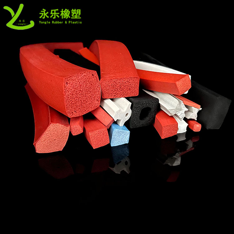擠出發(fā)泡硅膠條，防水發(fā)泡硅膠條，耐高溫發(fā)泡硅膠條